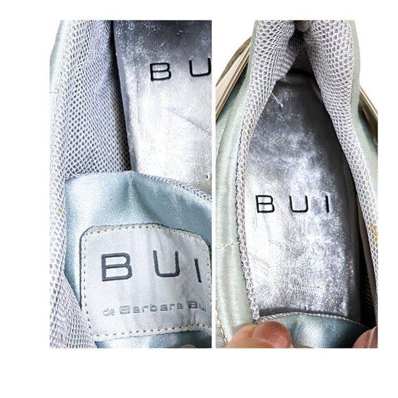 Barbara Bui Vintage lace up sneakers. Size 38 EU. Blue, white - Picture 8 of 9